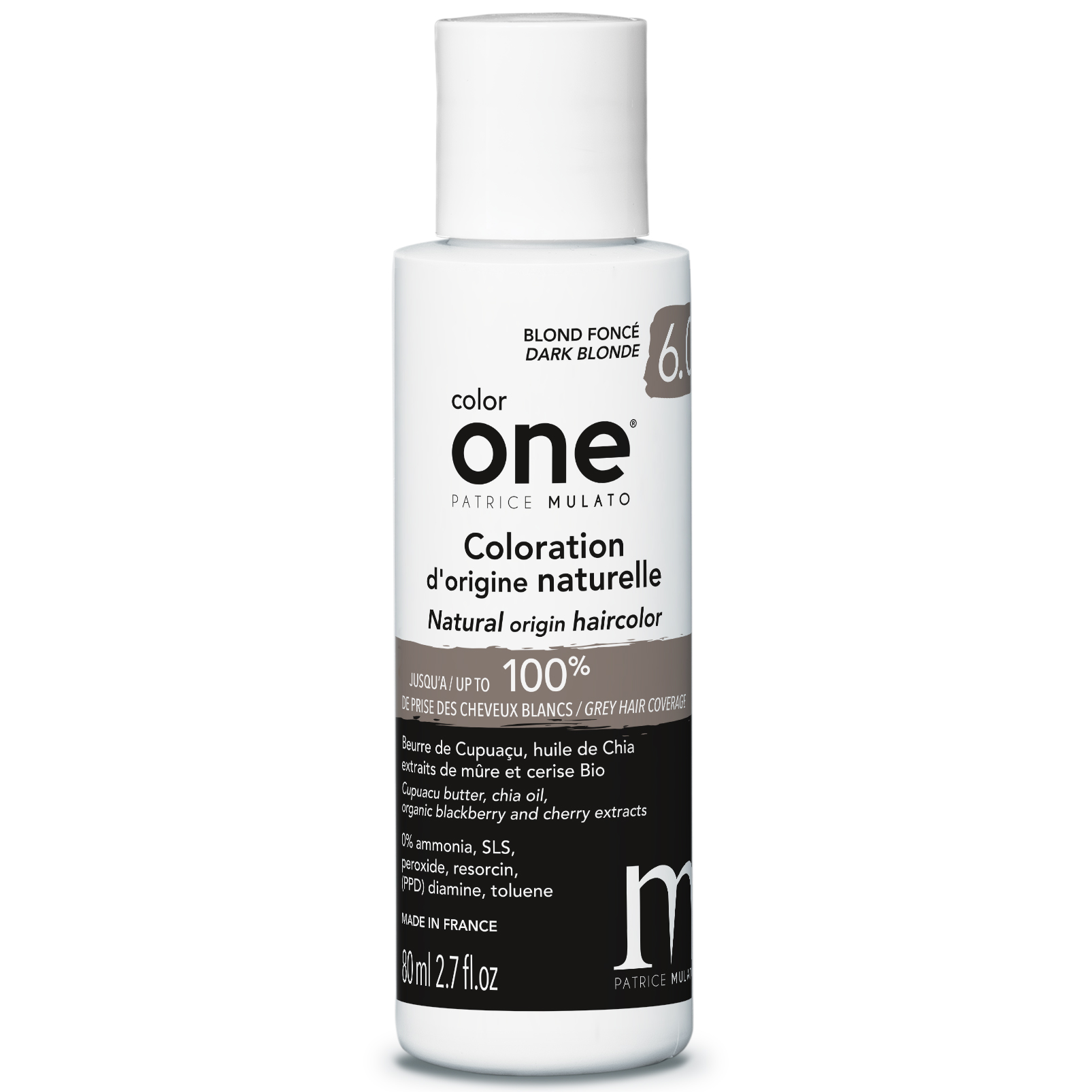 Coloration Naturelle 6.0 BLOND FONC Color One Mulato 80 ML