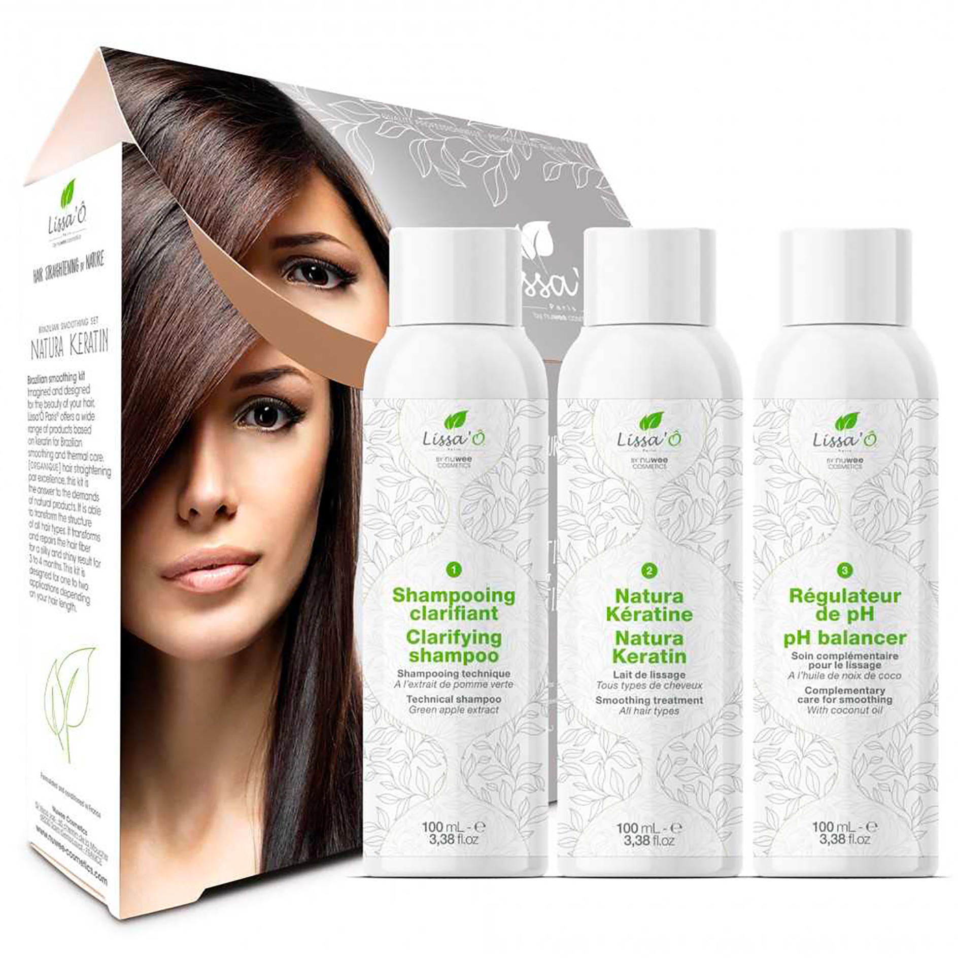 Kit de lissage Natura Keratin Lissa' Paris