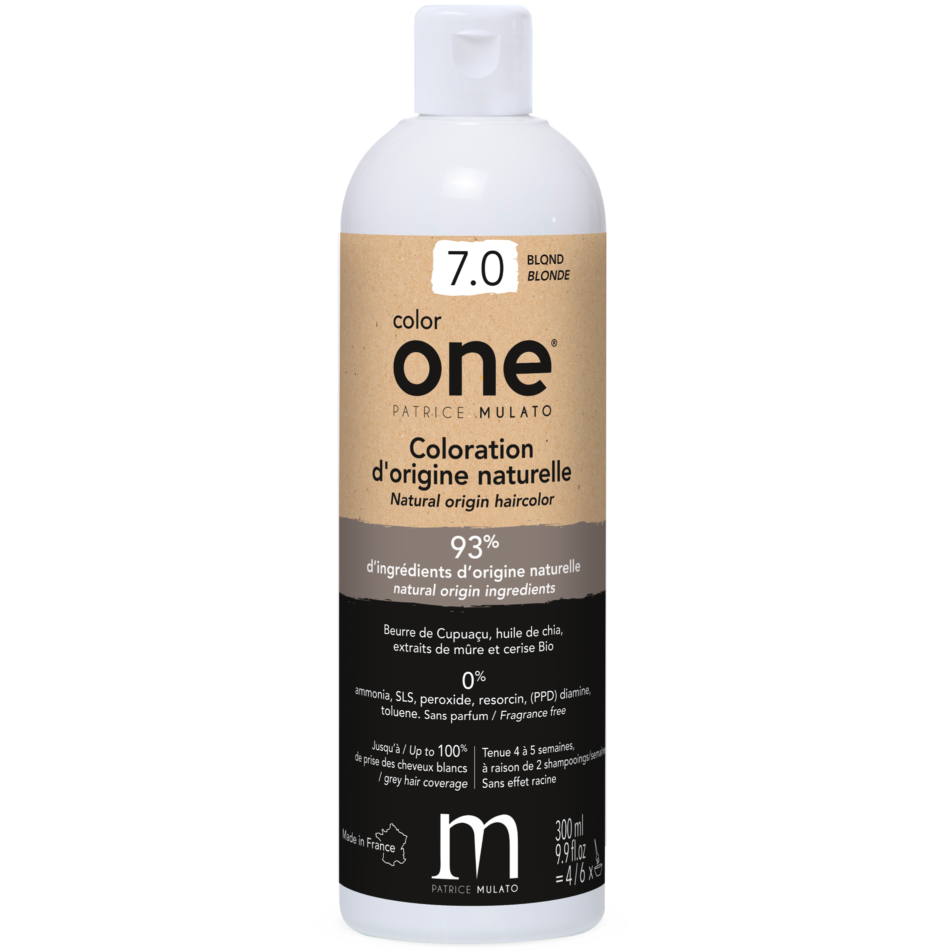 Coloration Naturelle 7.0 BLOND Color One Mulato 300 ML