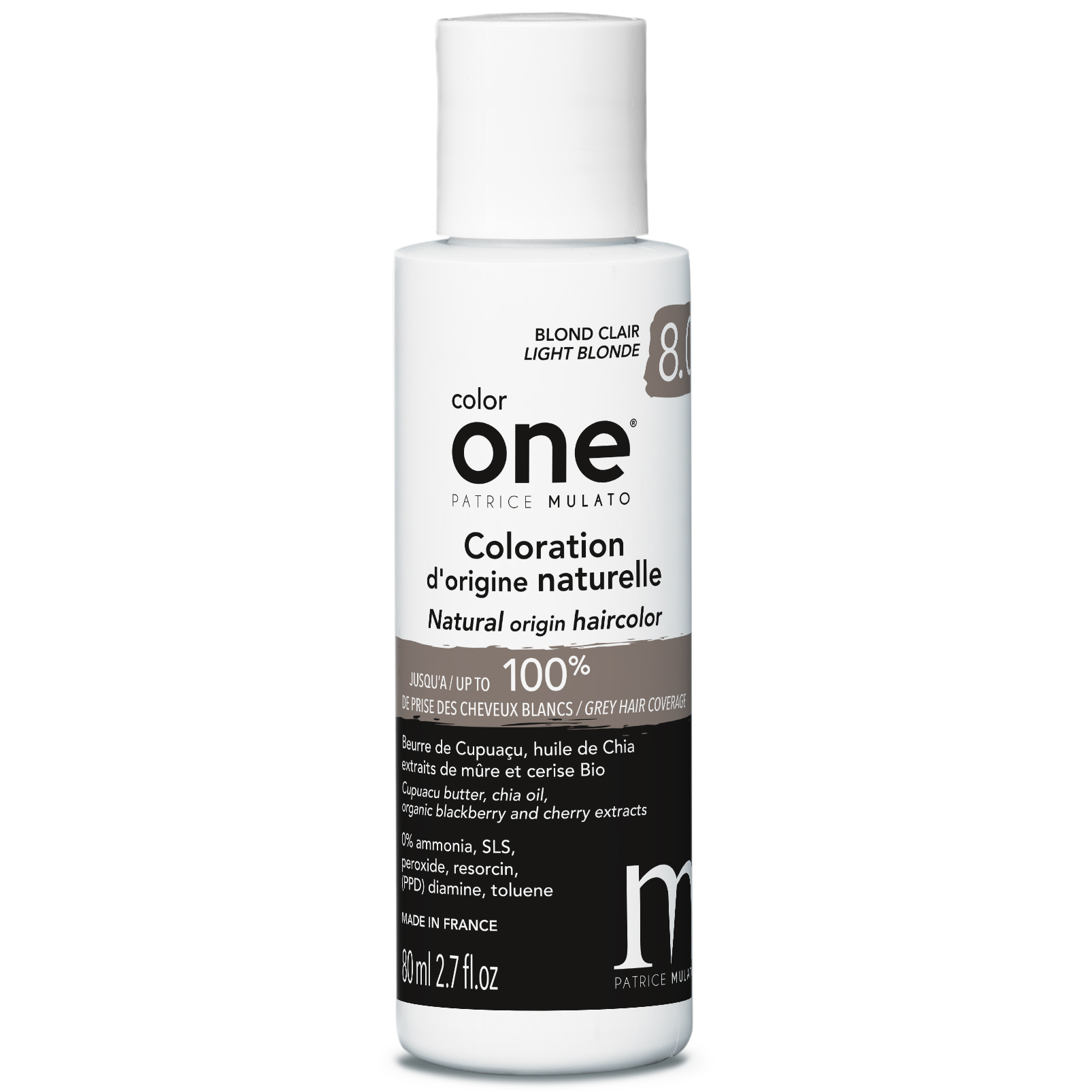 Coloration Naturelle 8.0 BLOND CLAIR Color One Mulato 80 ML