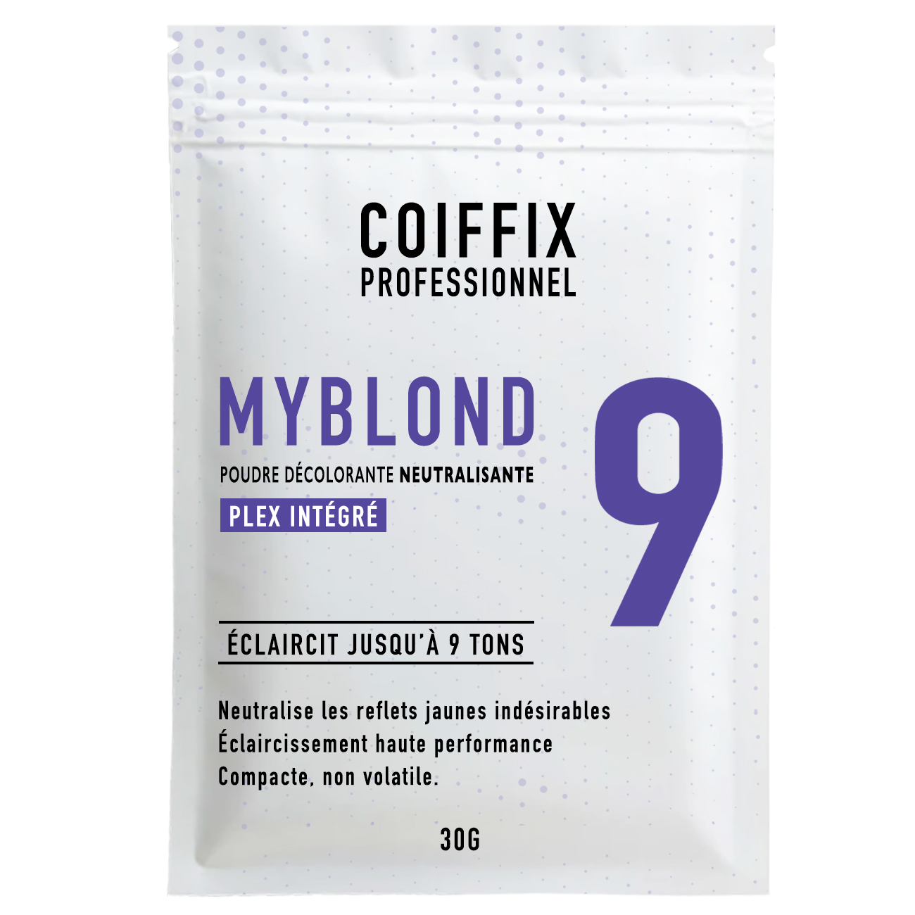 Poudre Dcolorante 9 Tons MyBlond Coiffix Professionnel 30G