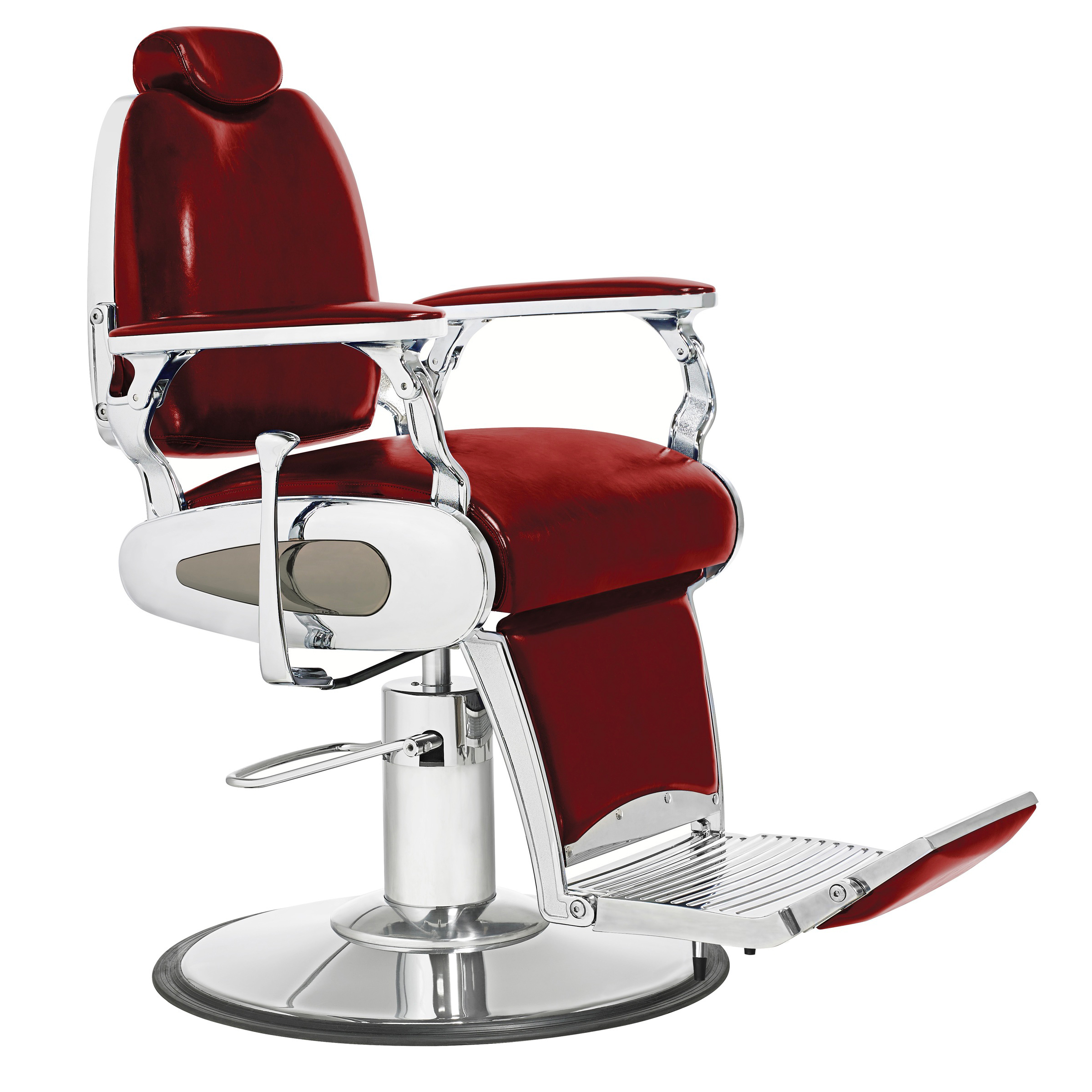 Fauteuil Barbier Milwaukee Jacques Seban Rouge