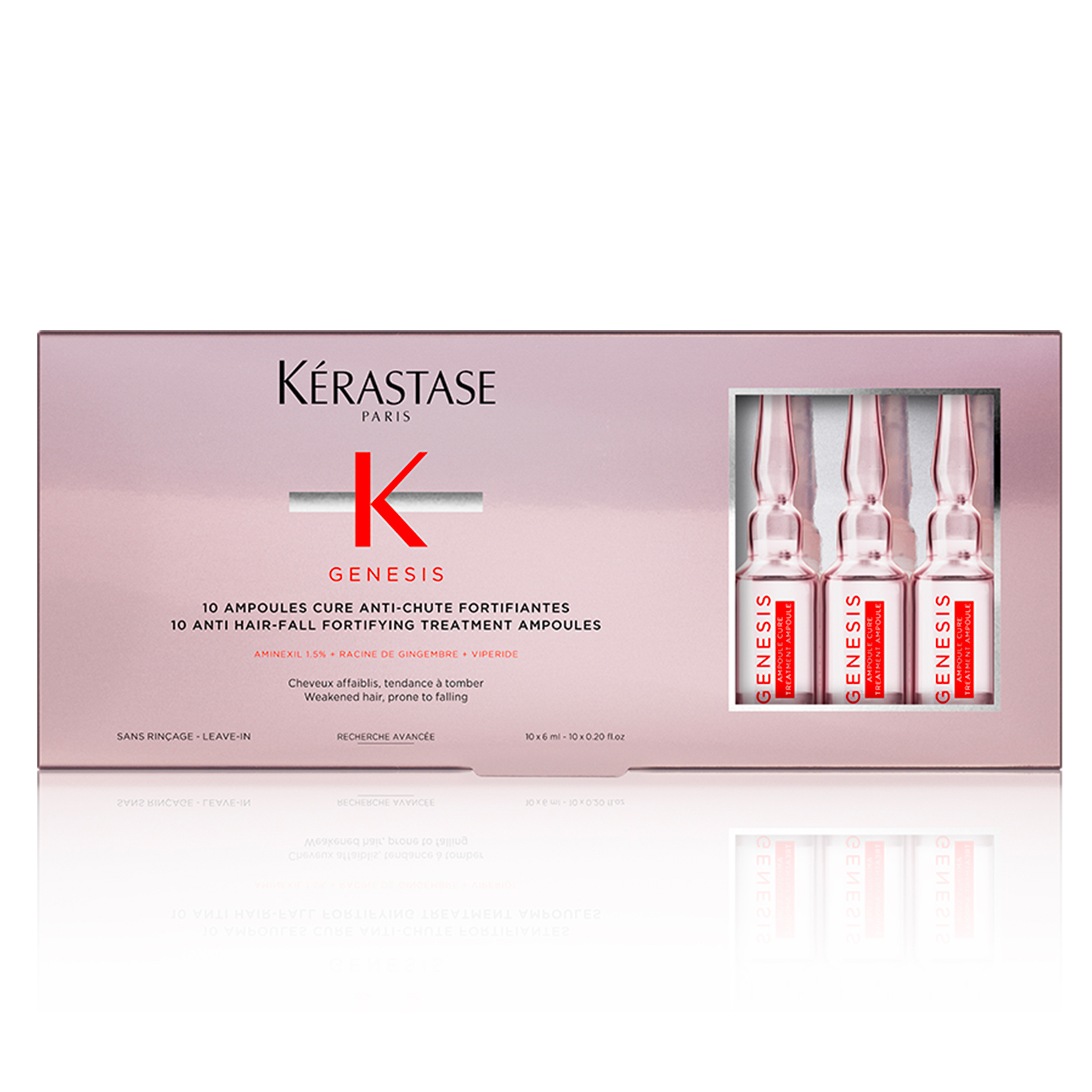 Ampoules Cure Anti-Chute Fortifiantes Genesis Krastase 10x6ML