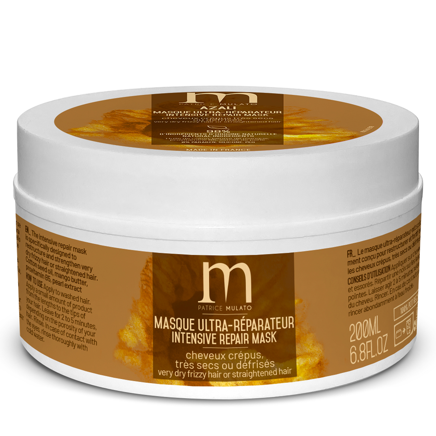 Masque Ultra-Rparateur Cheveux Dfriss Azali Mulato 200 ML