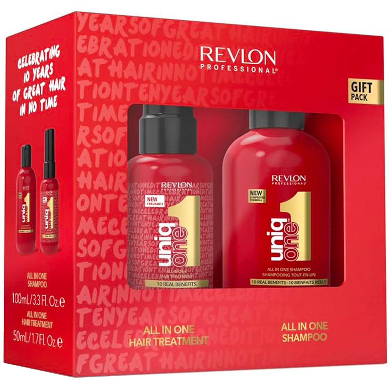 Coffret Dcouverte Spray + Shampoing Revlon Uniq One 