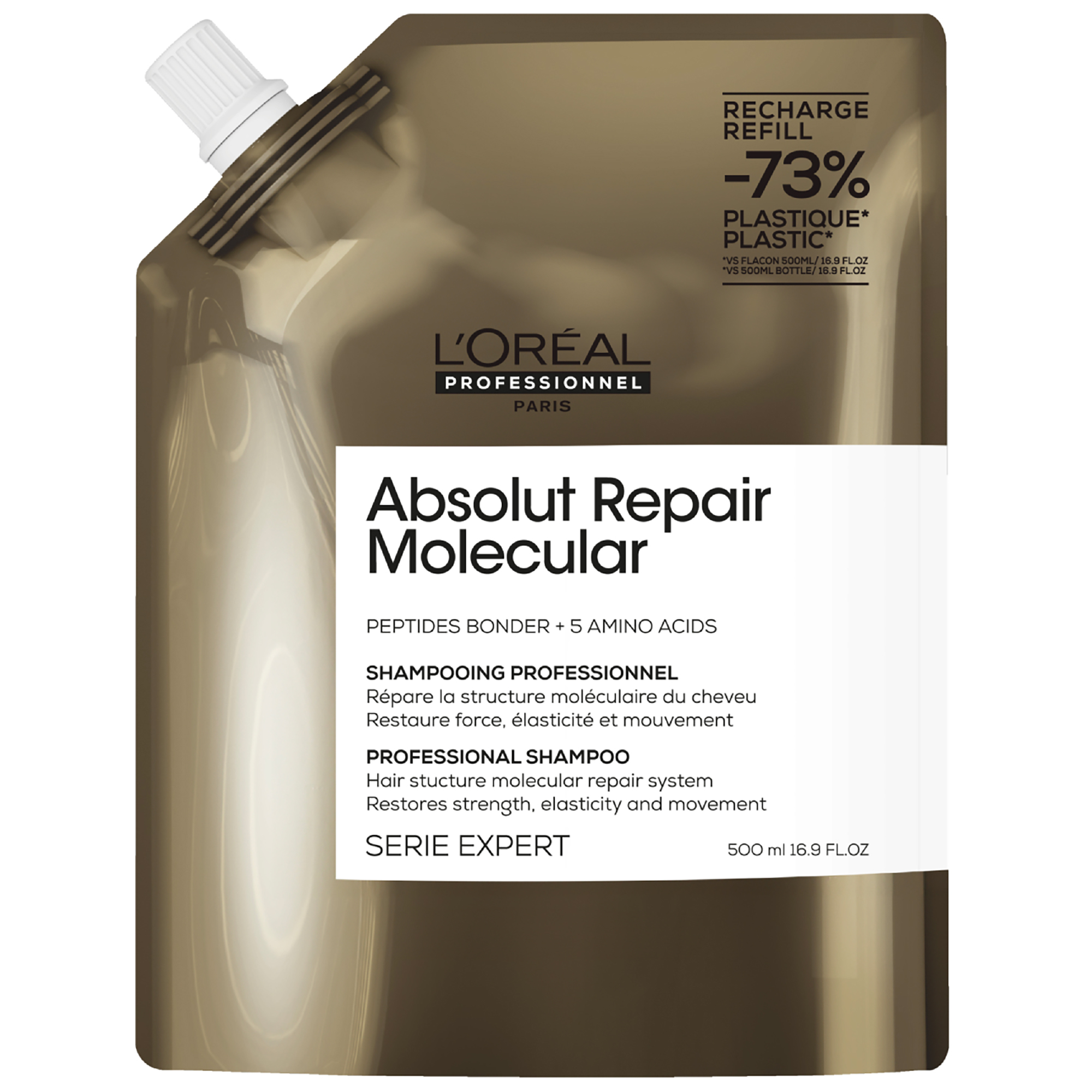 co-Recharge Shampoing Absolut Repair Molecular L'Oral Professionnel 500 ML