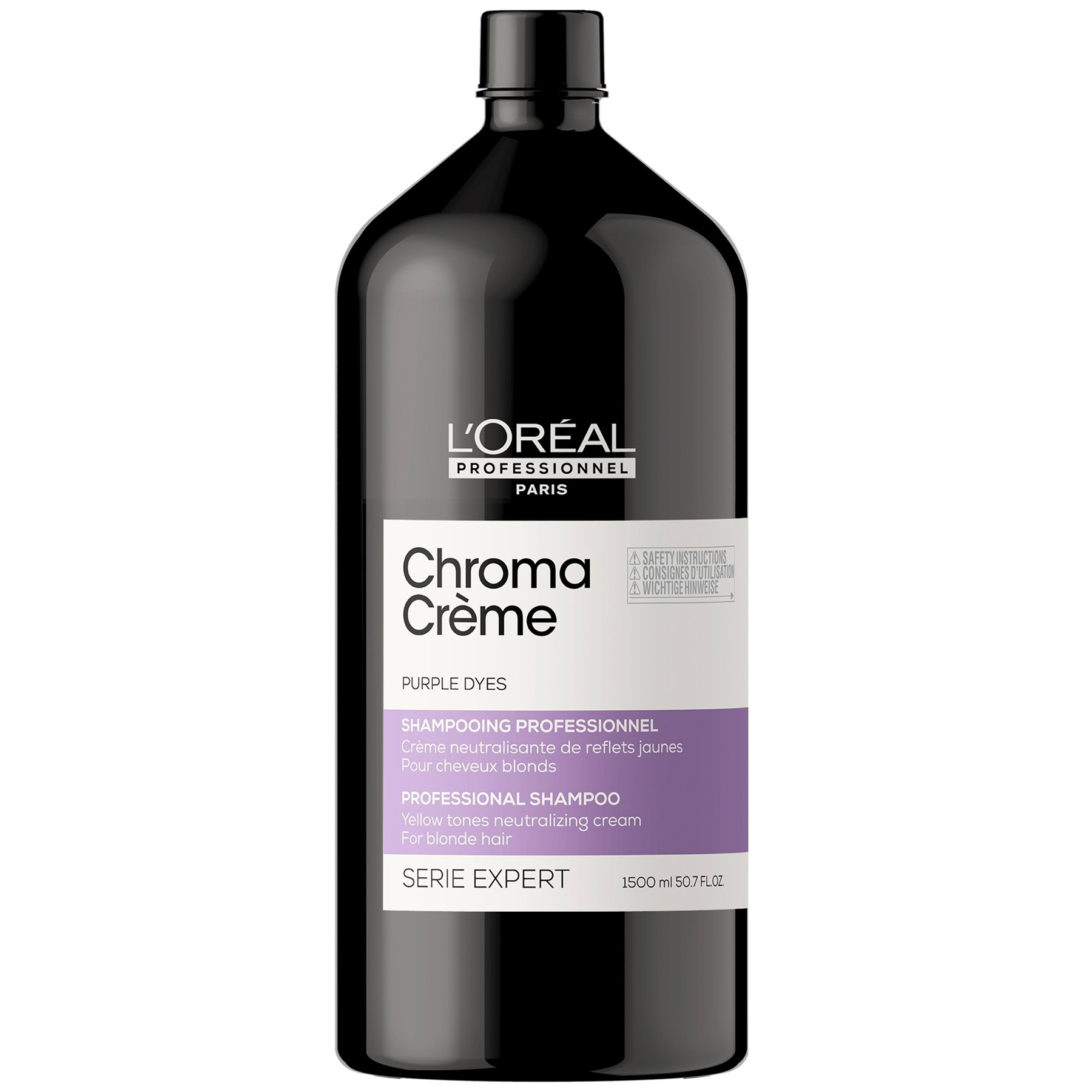 Shampoing Neutralisant Reflets Jaunes Chroma Crme L'Oral 1500 ML 