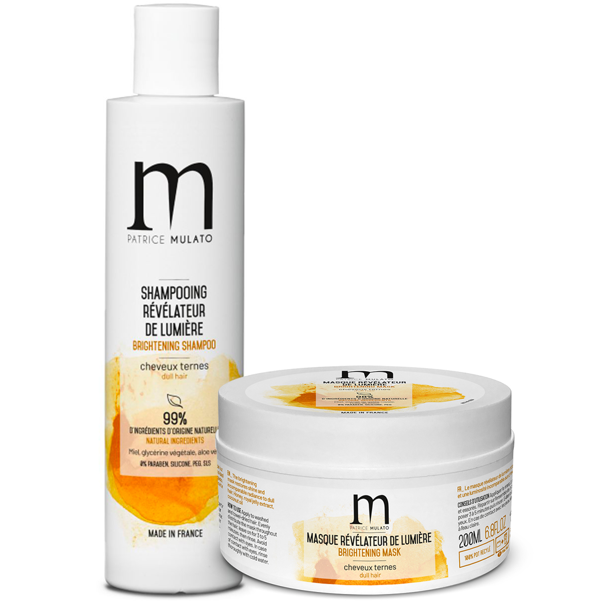 Duo Shampoing & Masque Miel Rvlateur de Lumire Mulato