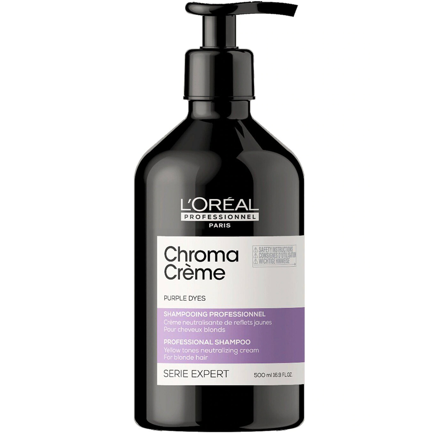 Shampoing Neutralisant Reflets Jaunes Chroma Crme L'Oral 500 ML 